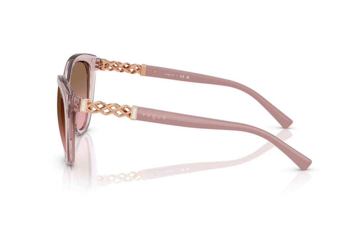 VOGUE - 282814 ROSA TRASPARENTE | OCCHIALE DA SOLE DONNA - VO 5634SB TAGLIA 53