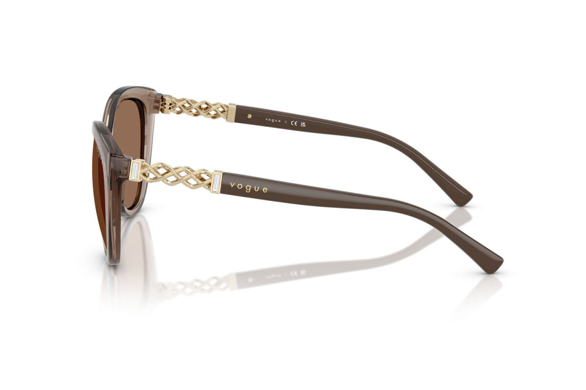 VOGUE - 294073 MARRONE TRASPARENTE | OCCHIALE DA SOLE DONNA - VO 5634SB TAGLIA 53