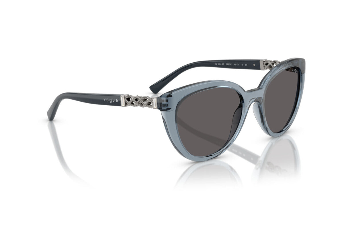 VOGUE - 296687 AZZURRO TRASPARENTE | OCCHIALE DA SOLE DONNA - VO 5634SB TAGLIA 53