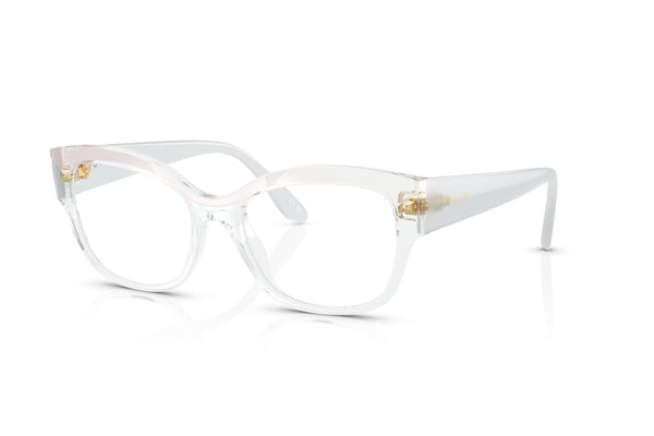 VOGUE - 3226 PARTE SUPERIORE BIANCA/TRASPARENTE | OCCHIALE DA VISTA DONNA - VO 5635U TAGLIA 53