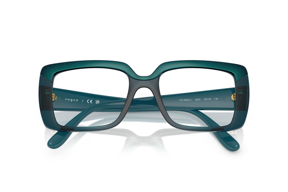 VOGUE - 3224 TOP BLU/OTTANIO TRASPARENTE | OCCHIALE DA VISTA DONNA - VO 5636U TAGLIA 50