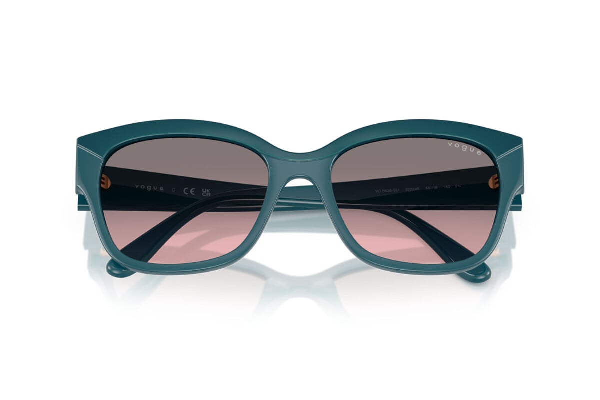 VOGUE - 322246 BLU SUPERIORE/BLU OPALE | OCCHIALE DA SOLE DONNA - VO 5638SU TAGLIA 55
