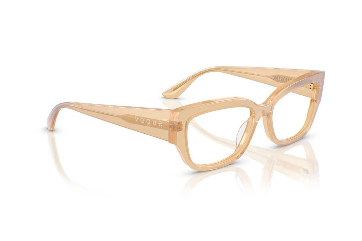 VOGUE - 3234 CREMA PERLA TRASPARENTE | OCCHIALE DA VISTA DONNA - VO 5639U TAGLIA 54