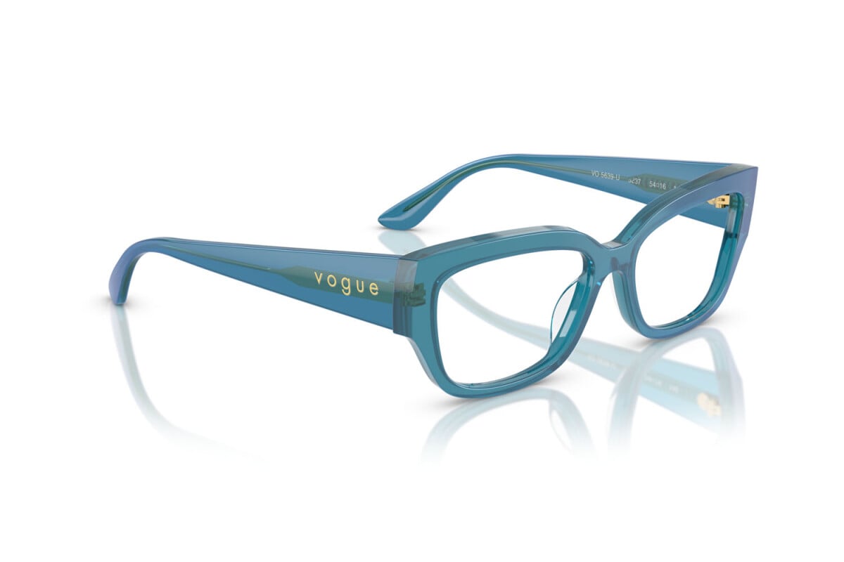 VOGUE - 3237 BLU PERLA TRASPARENTE | OCCHIALE DA VISTA DONNA - VO 5639U TAGLIA 52