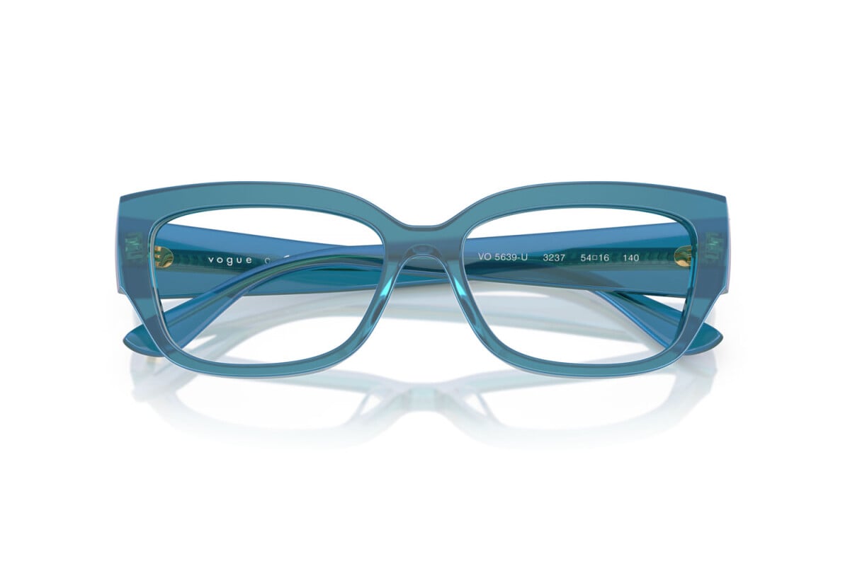 VOGUE - 3237 BLU PERLA TRASPARENTE | OCCHIALE DA VISTA DONNA - VO 5639U TAGLIA 52