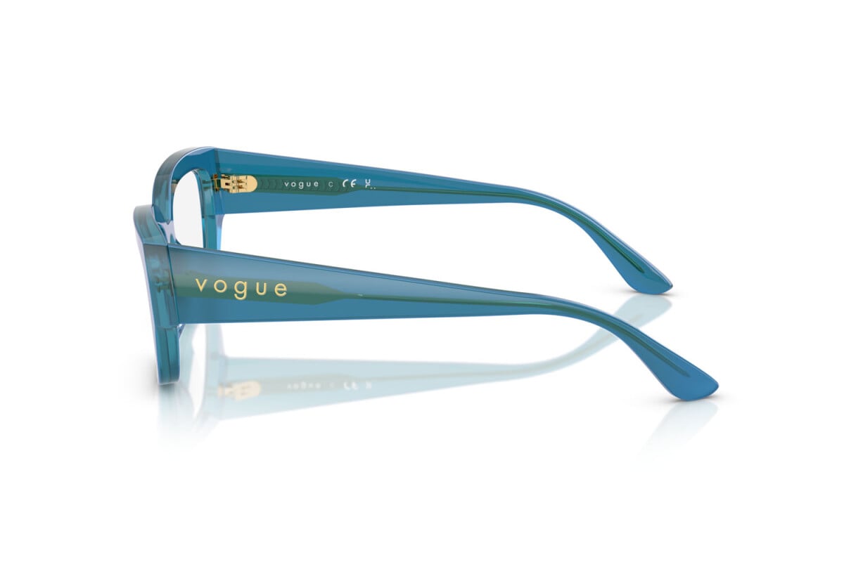 VOGUE - 3237 BLU PERLA TRASPARENTE | OCCHIALE DA VISTA DONNA - VO 5639U TAGLIA 52