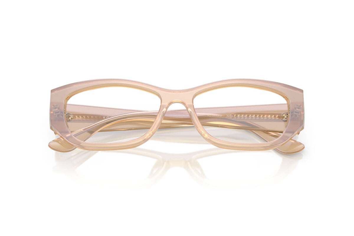 VOGUE - 3234 CREMA PERLA TRASPARENTE | OCCHIALE DA VISTA DONNA - VO 5640U TAGLIA 51