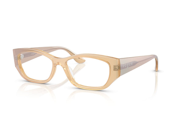 VOGUE - 3234 CREMA PERLA TRASPARENTE | OCCHIALE DA VISTA DONNA - VO 5640U TAGLIA 53