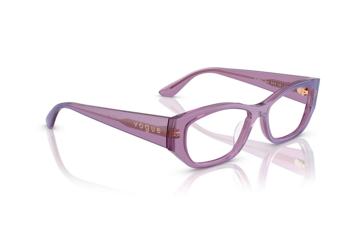 VOGUE - 3236 VIOLA PERLA TRASPARENTE | OCCHIALE DA VISTA DONNA - VO 5640U TAGLIA 51