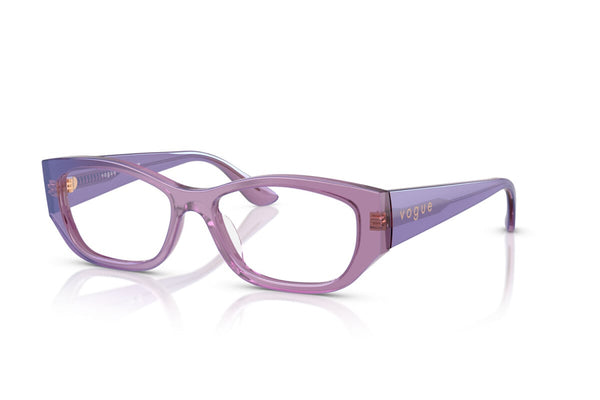 VOGUE - 3236 VIOLA PERLA TRASPARENTE | OCCHIALE DA VISTA DONNA - VO 5640U TAGLIA 53
