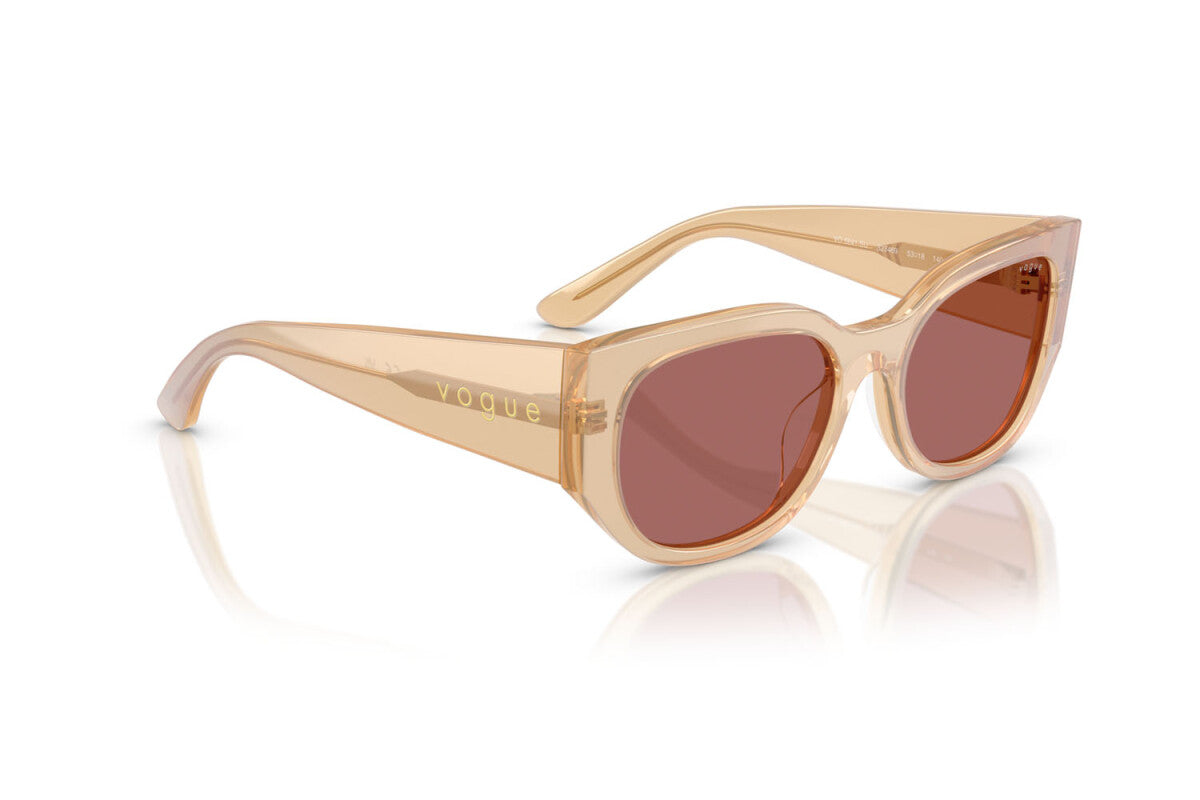 VOGUE - 323469 CREMA PERLA TRASPARENTE | OCCHIALE DA SOLE DONNA - VO 5641SU TAGLIA 53