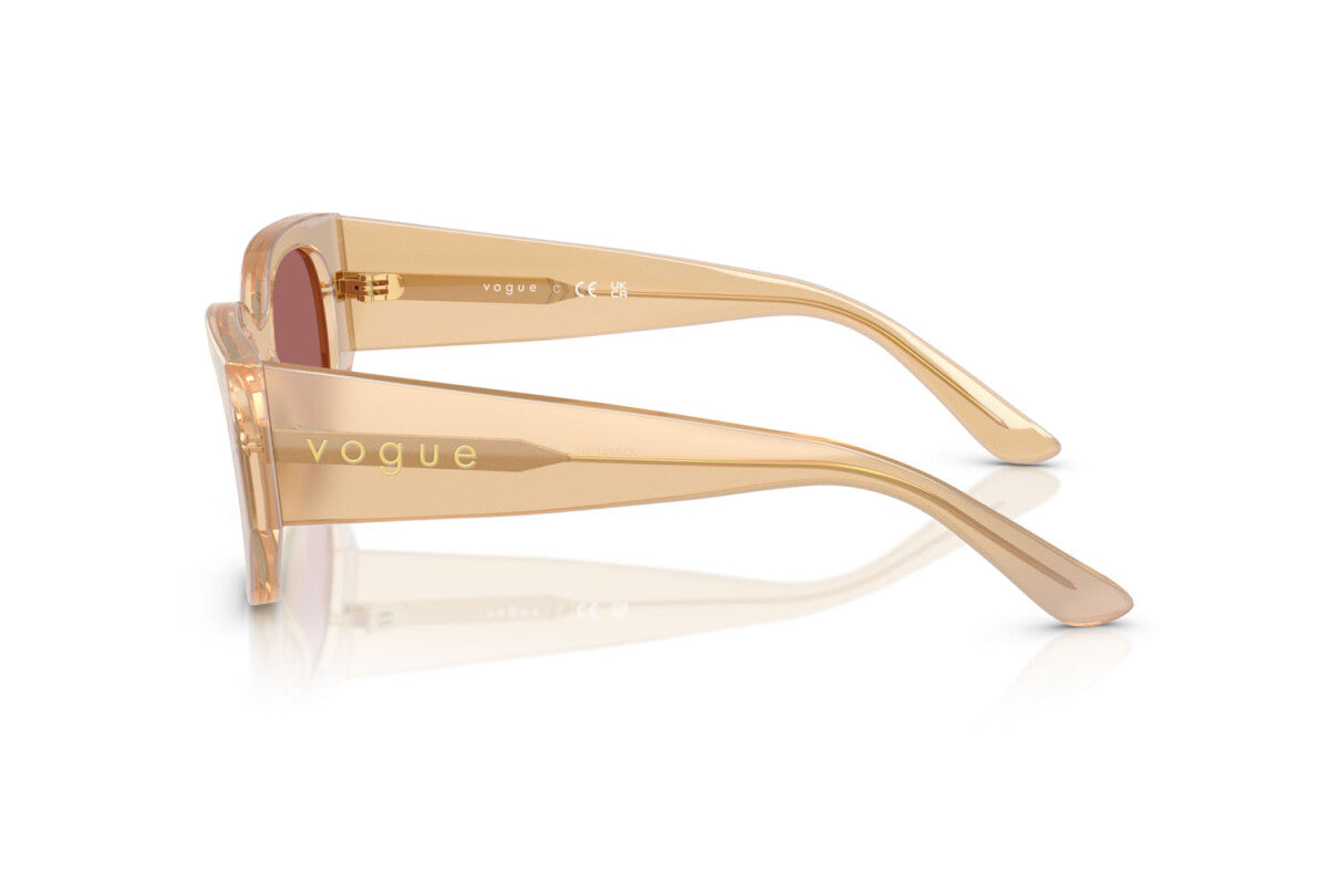 VOGUE - 323469 CREMA PERLA TRASPARENTE | OCCHIALE DA SOLE DONNA - VO 5641SU TAGLIA 53