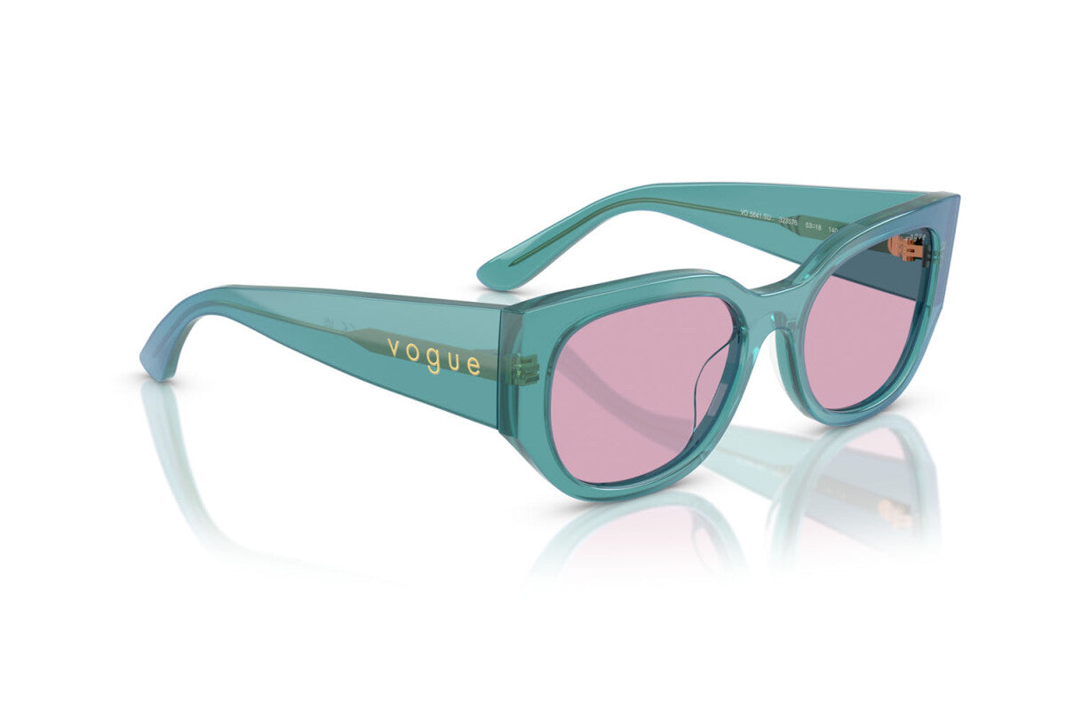 VOGUE - 323576 VERDE PERLA TRASPARENTE | OCCHIALE DA SOLE DONNA - VO 5641SU TAGLIA 53
