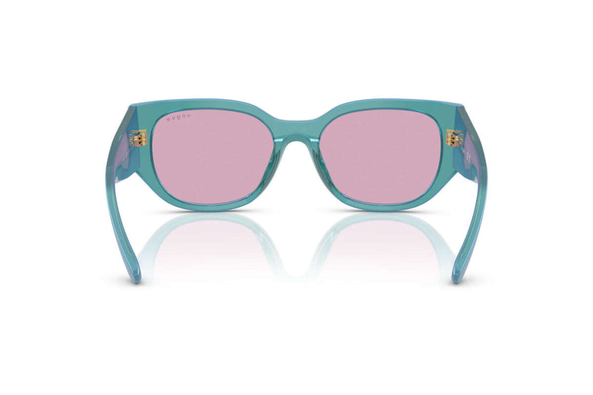 VOGUE - 323576 VERDE PERLA TRASPARENTE | OCCHIALE DA SOLE DONNA - VO 5641SU TAGLIA 53