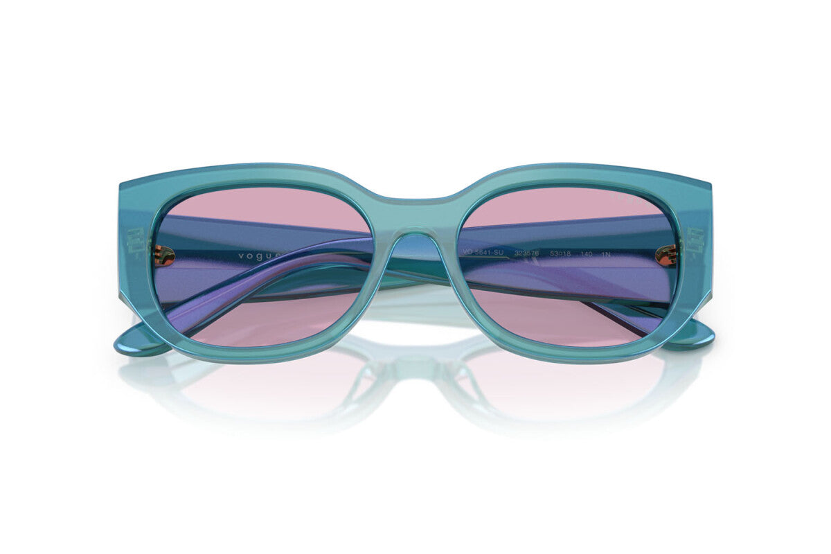 VOGUE - 323576 VERDE PERLA TRASPARENTE | OCCHIALE DA SOLE DONNA - VO 5641SU TAGLIA 53