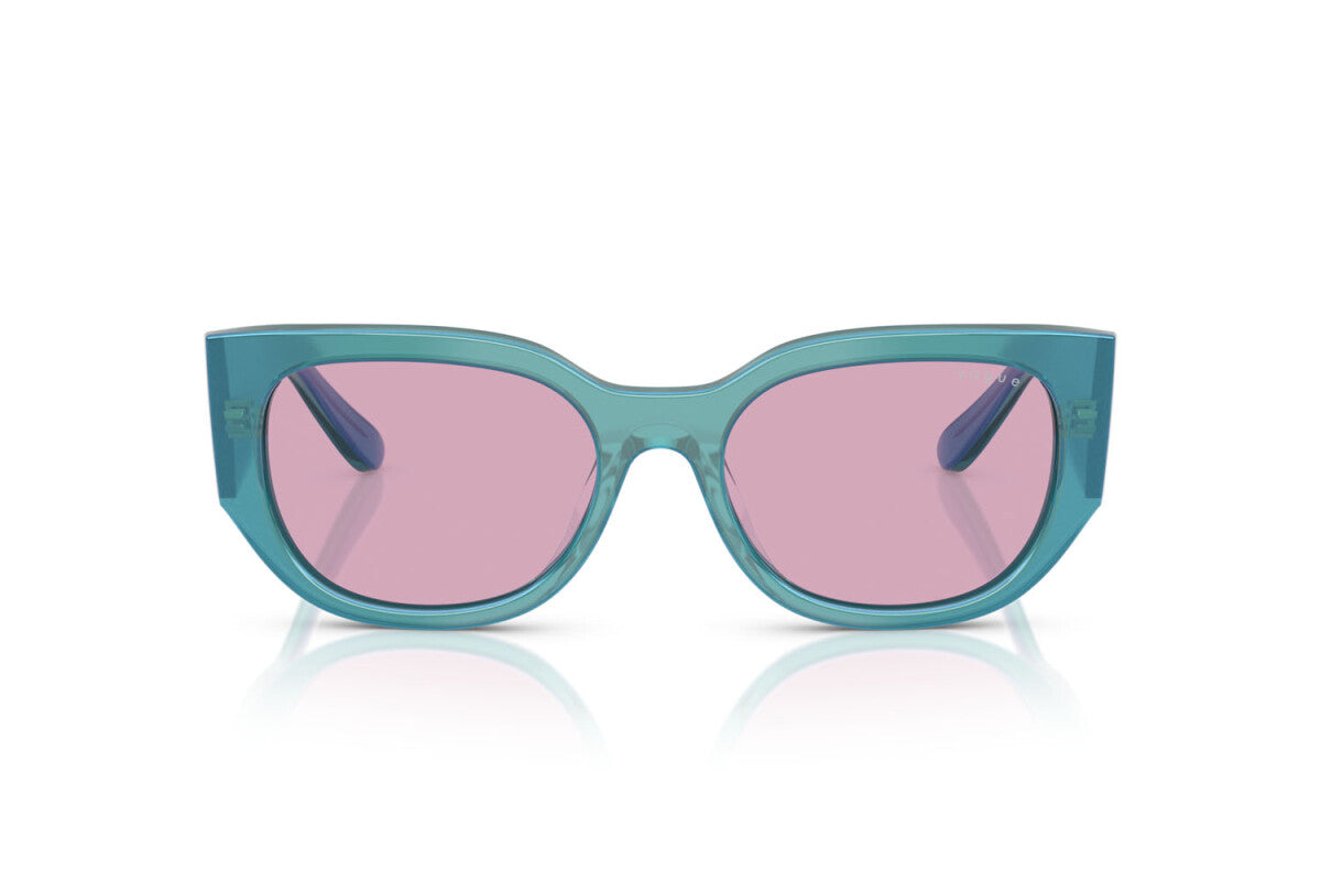 VOGUE - 323576 VERDE PERLA TRASPARENTE | OCCHIALE DA SOLE DONNA - VO 5641SU TAGLIA 53