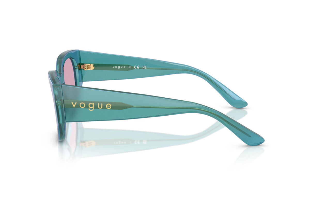 VOGUE - 323576 VERDE PERLA TRASPARENTE | OCCHIALE DA SOLE DONNA - VO 5641SU TAGLIA 53