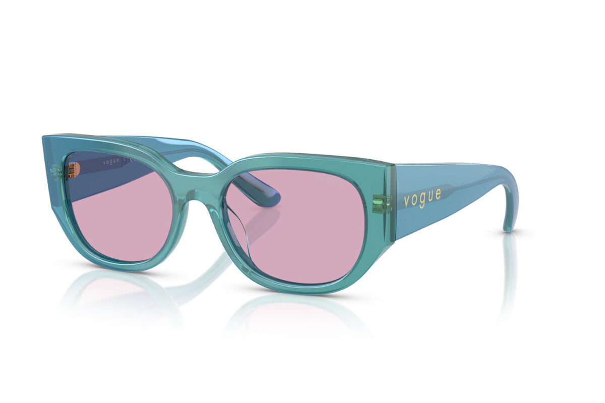 VOGUE - 323576 VERDE PERLA TRASPARENTE | OCCHIALE DA SOLE DONNA - VO 5641SU TAGLIA 53