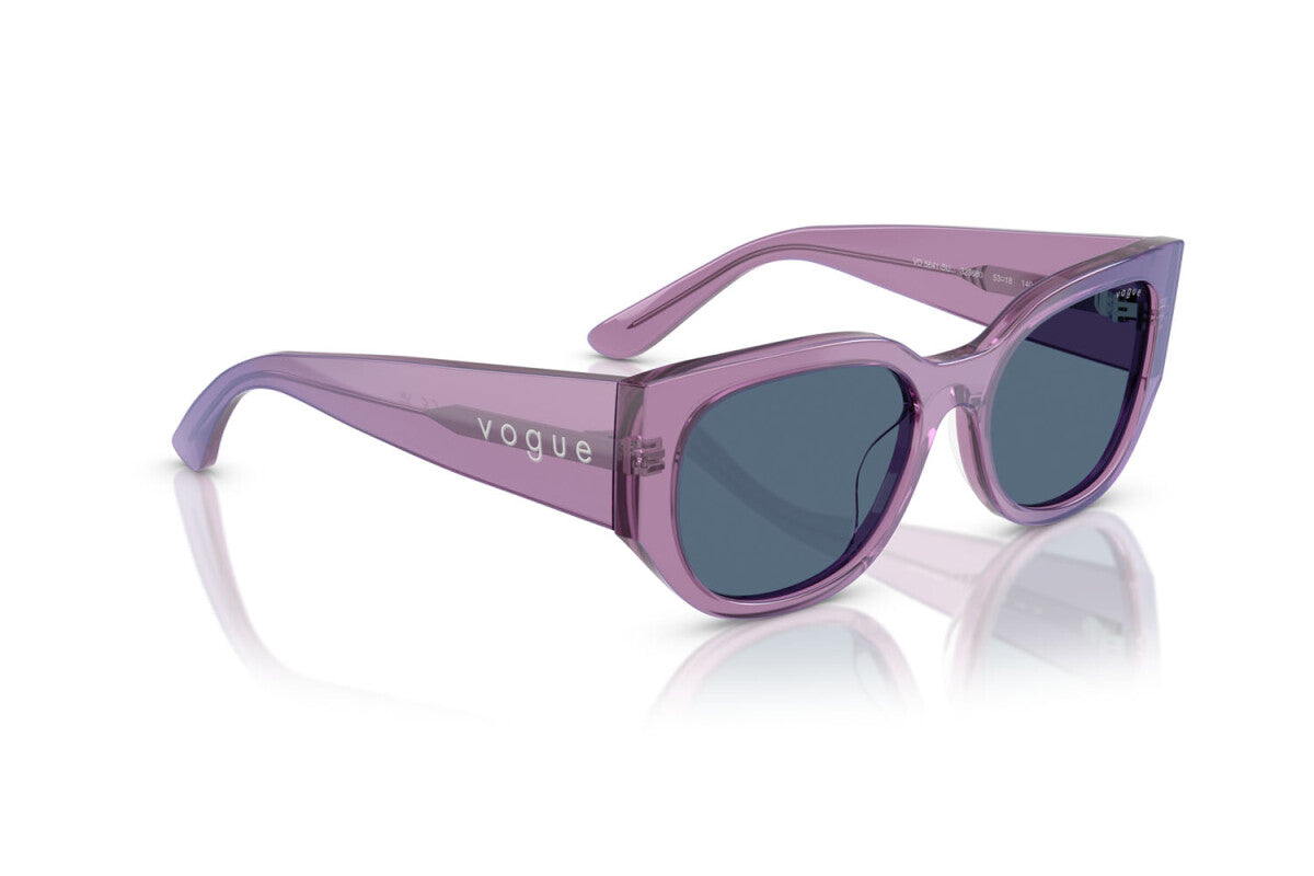 VOGUE - 323680 VIOLA PERLA TRASPARENTE | OCCHIALE DA SOLE DONNA - VO 5641SU TAGLIA 53