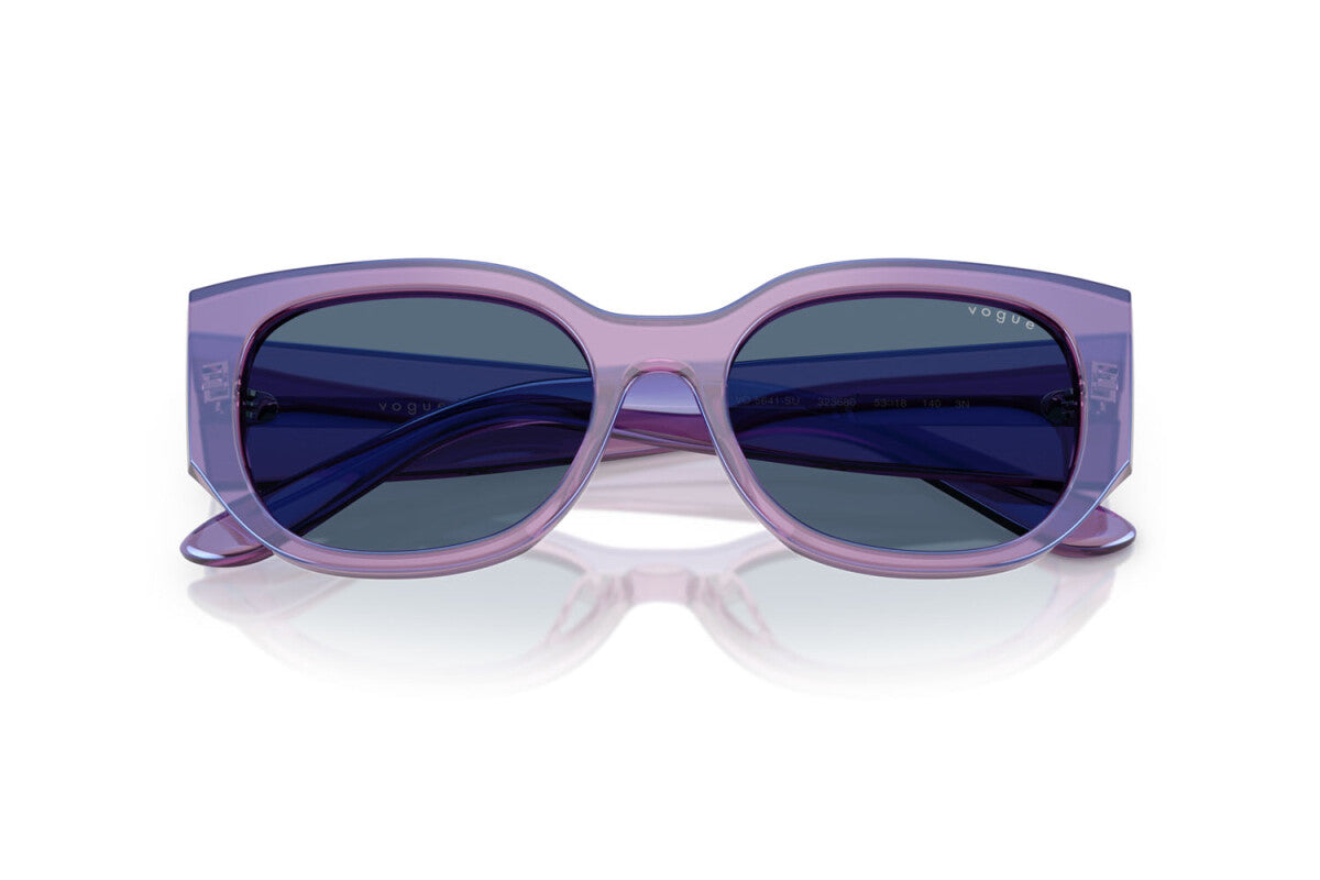 VOGUE - 323680 VIOLA PERLA TRASPARENTE | OCCHIALE DA SOLE DONNA - VO 5641SU TAGLIA 53