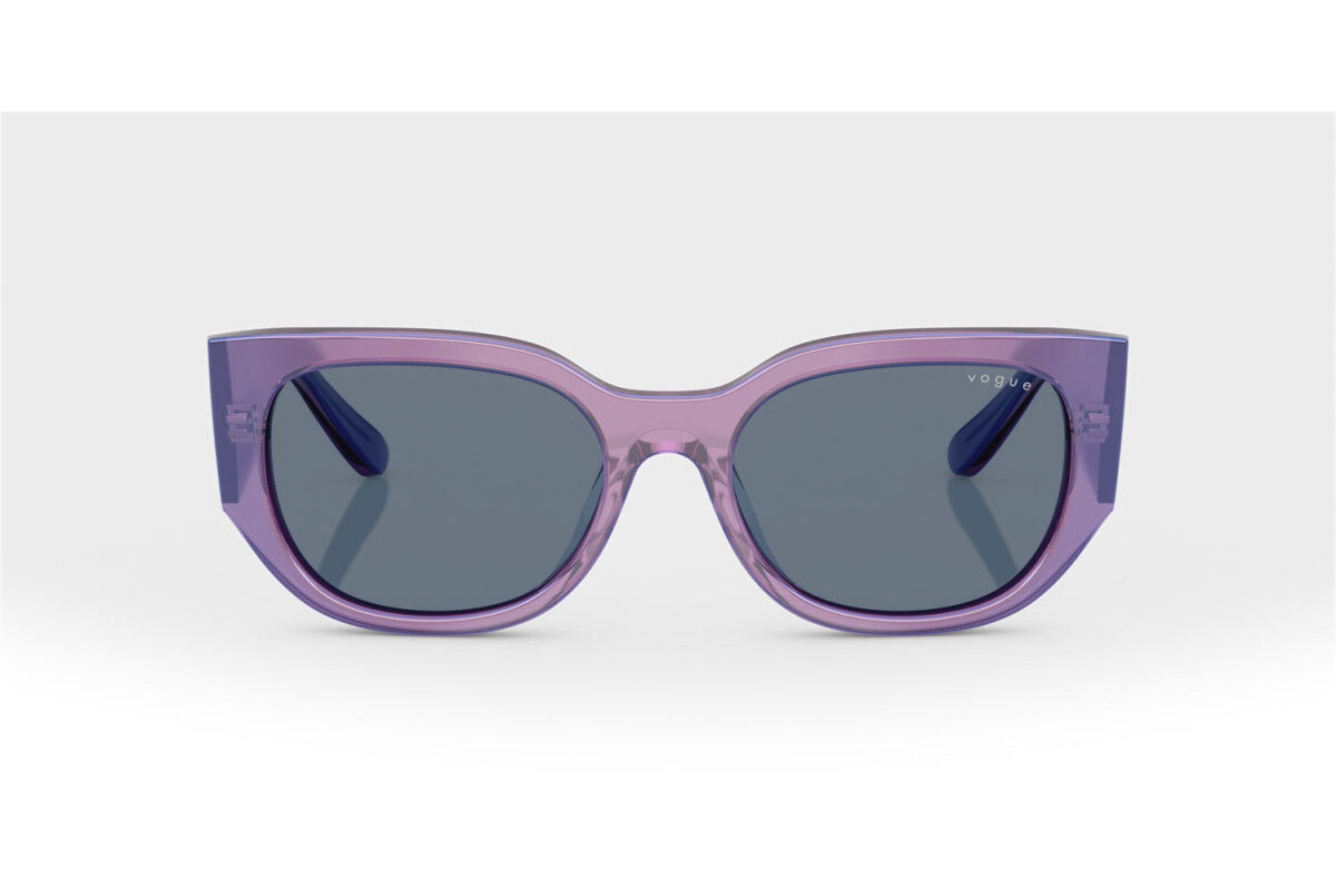 VOGUE - 323680 VIOLA PERLA TRASPARENTE | OCCHIALE DA SOLE DONNA - VO 5641SU TAGLIA 53