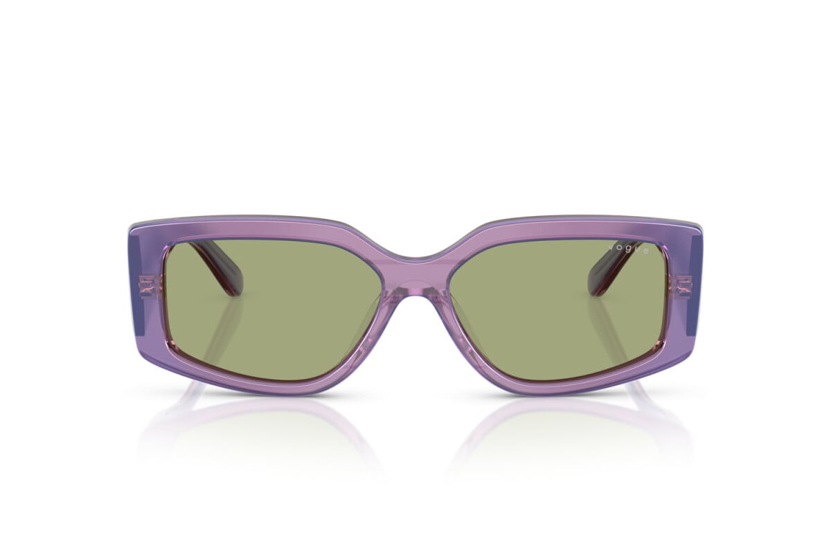 VOGUE - 323682 VIOLA PERLA TRASPARENTE | OCCHIALE DA SOLE DONNA - VO 5642SU TAGLIA 55