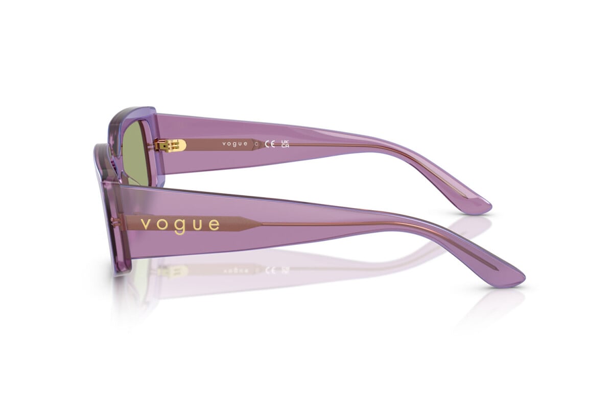 VOGUE - 323682 VIOLA PERLA TRASPARENTE | OCCHIALE DA SOLE DONNA - VO 5642SU TAGLIA 55
