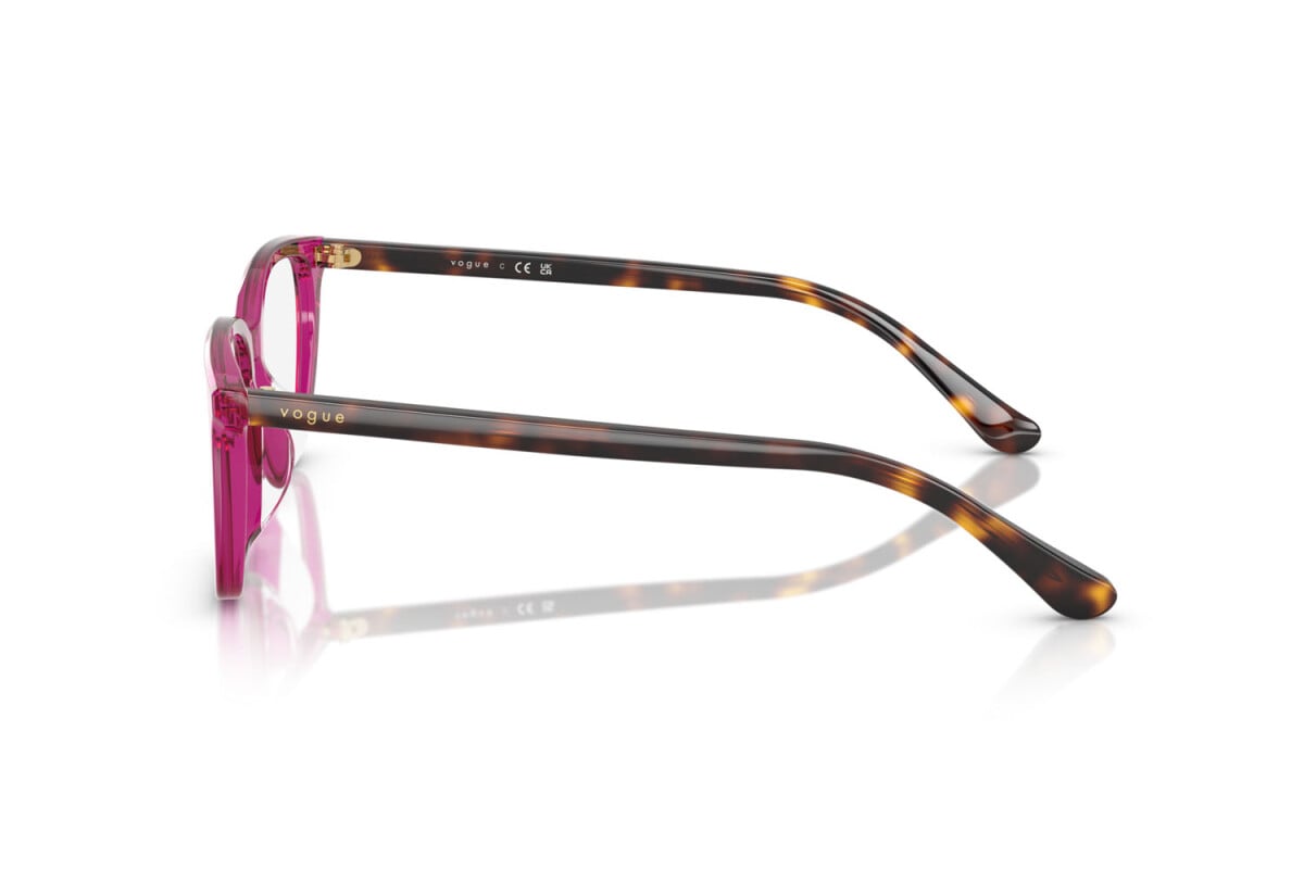 VOGUE - 3165 VIOLA TRASPARENTE | OCCHIALE DA VISTA DONNA - VO 5643D TAGLIA 53