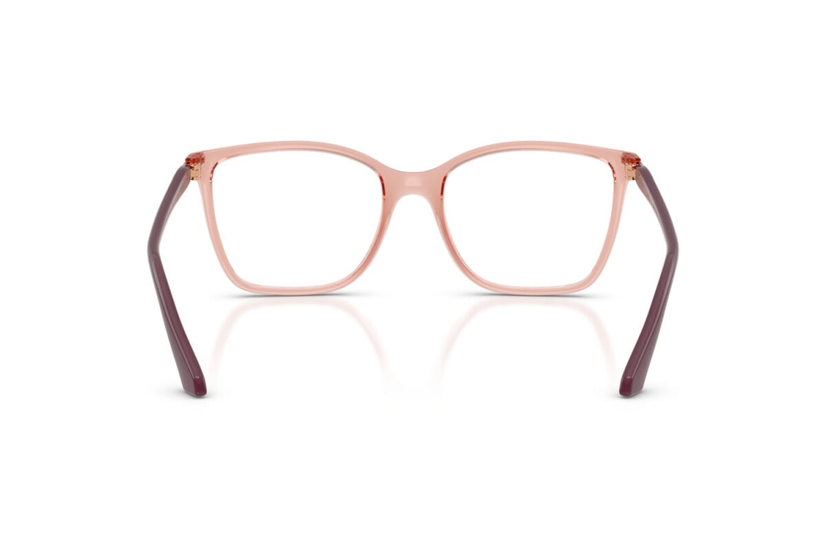 VOGUE - 2864 ROSA SCURO TRASPARENTE | OCCHIALE DA VISTA DONNA - VO 5654 TAGLIA 53