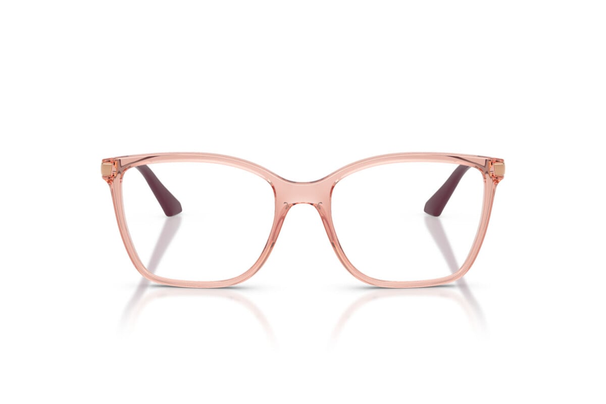 VOGUE - 2864 ROSA SCURO TRASPARENTE | OCCHIALE DA VISTA DONNA - VO 5654 TAGLIA 53