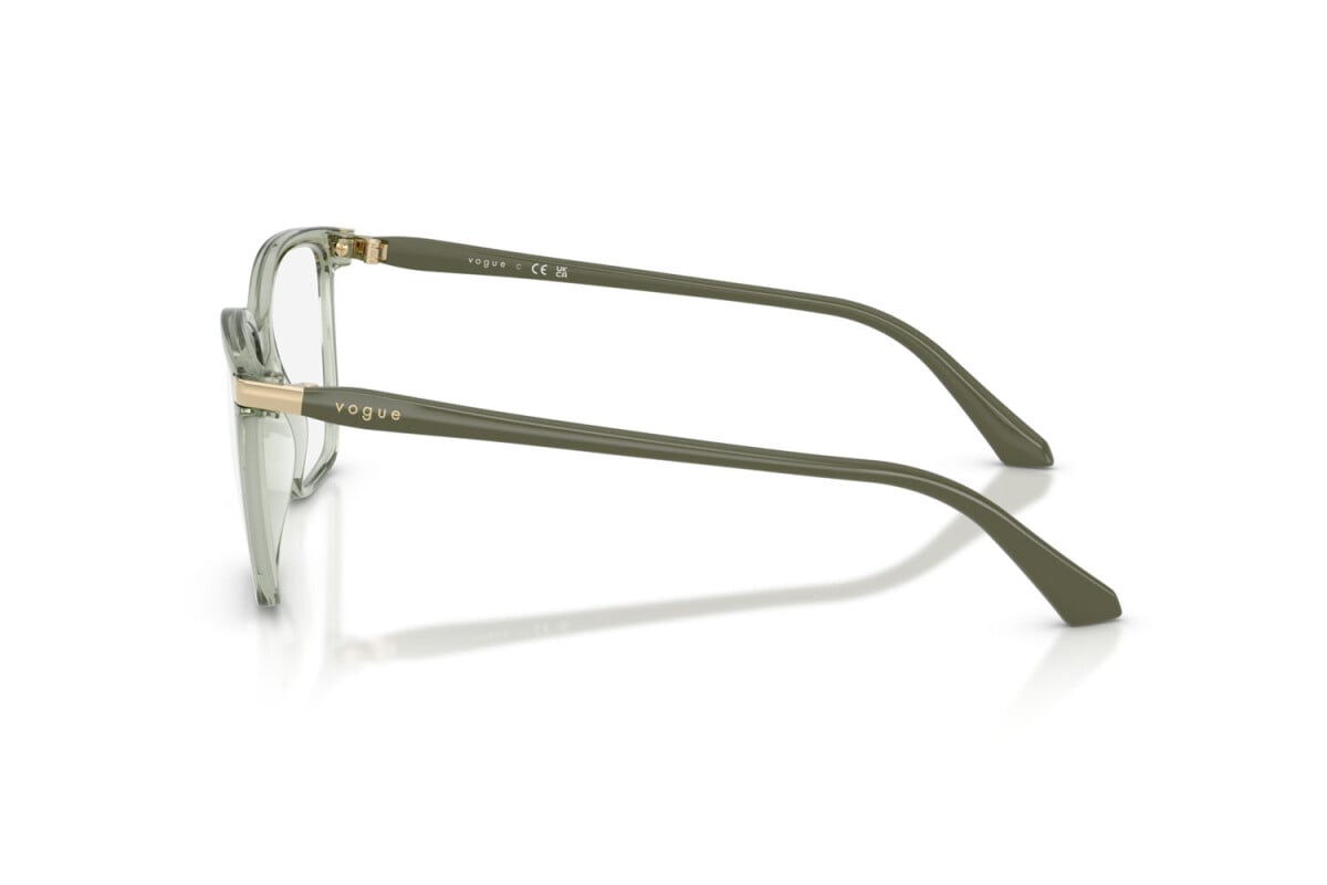 VOGUE - 3022 VERDE TRASPARENTE | OCCHIALE DA VISTA DONNA - VO 5654 TAGLIA 53