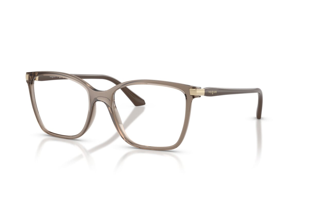 VOGUE - 3156 MARRONE TRASPARENTE | OCCHIALE DA VISTA DONNA - VO 5654 TAGLIA 51