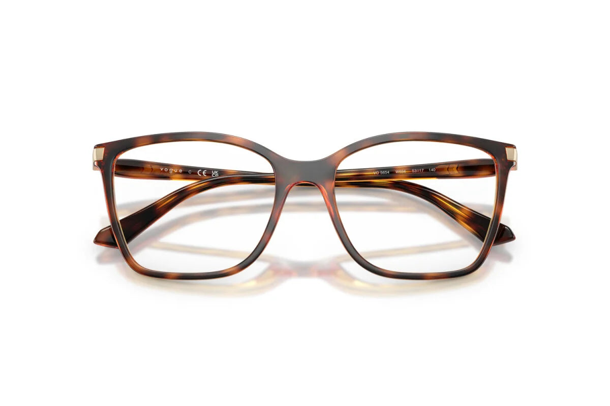 VOGUE - W656 AVANA SCURA | OCCHIALE DA VISTA DONNA - VO 5654 TAGLIA 51