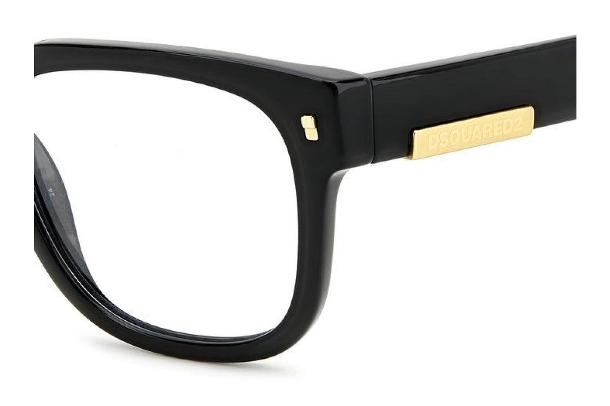 WOMEN'S EYEGLASSES DSQUARED2 D2 0025 - 807 BLACK 