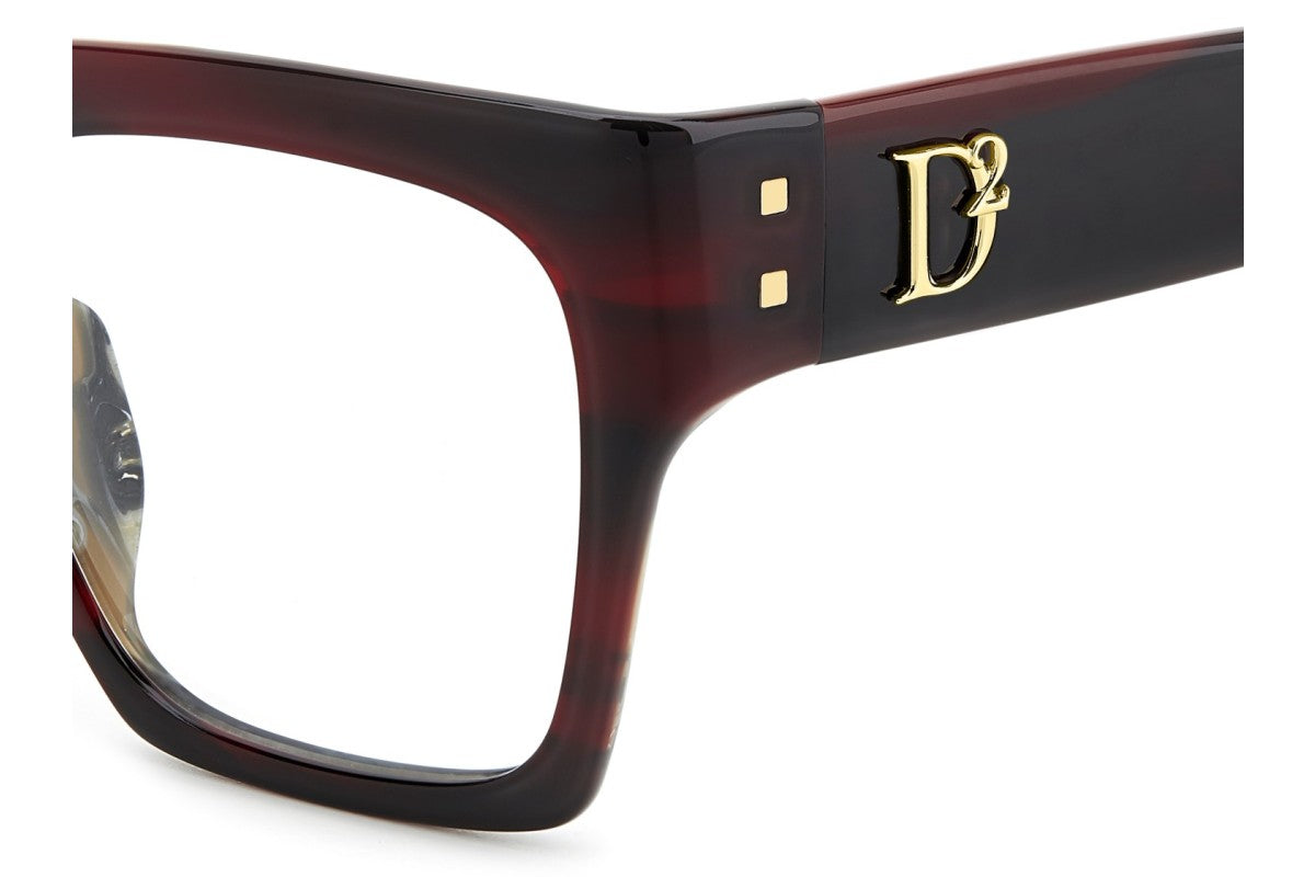 OCCHIALE DA VISTA DONNA | DSQUARED2 D2 0151/G - K4G CORNO BORDEAUX - CALIBRO UNICO