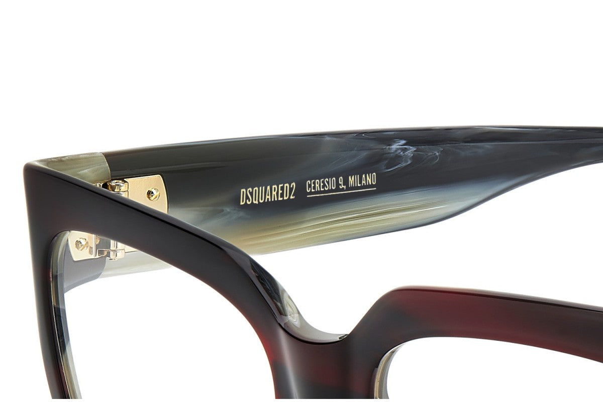 OCCHIALE DA VISTA DONNA | DSQUARED2 D2 0151/G - K4G CORNO BORDEAUX - CALIBRO UNICO