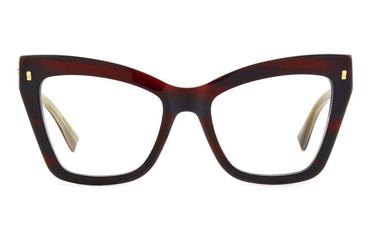 OCCHIALE DA VISTA DONNA | DSQUARED2 D2 0152 - K4G CORNO BORDEAUX - CALIBRO 54