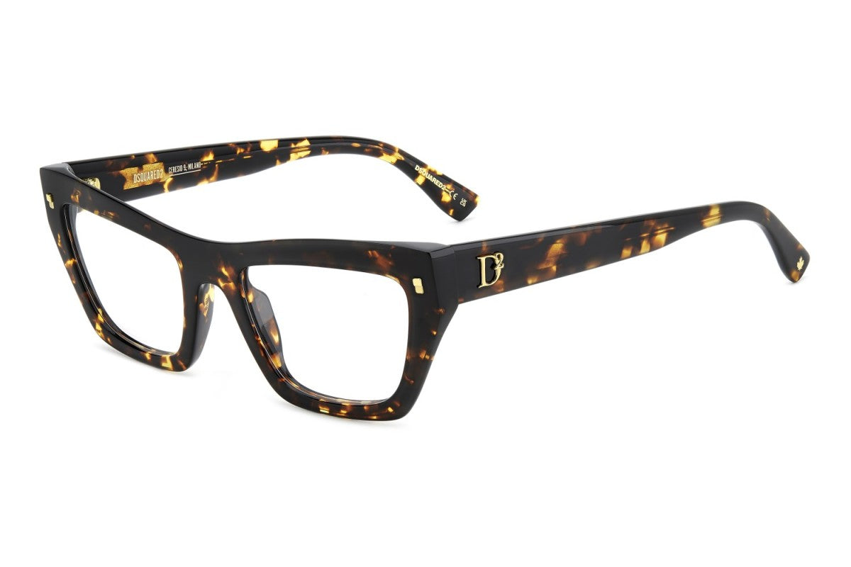 OCCHIALE DA VISTA DONNA | DSQUARED2 D2 0153 - 086 L'AVANA - CALIBRO 52
