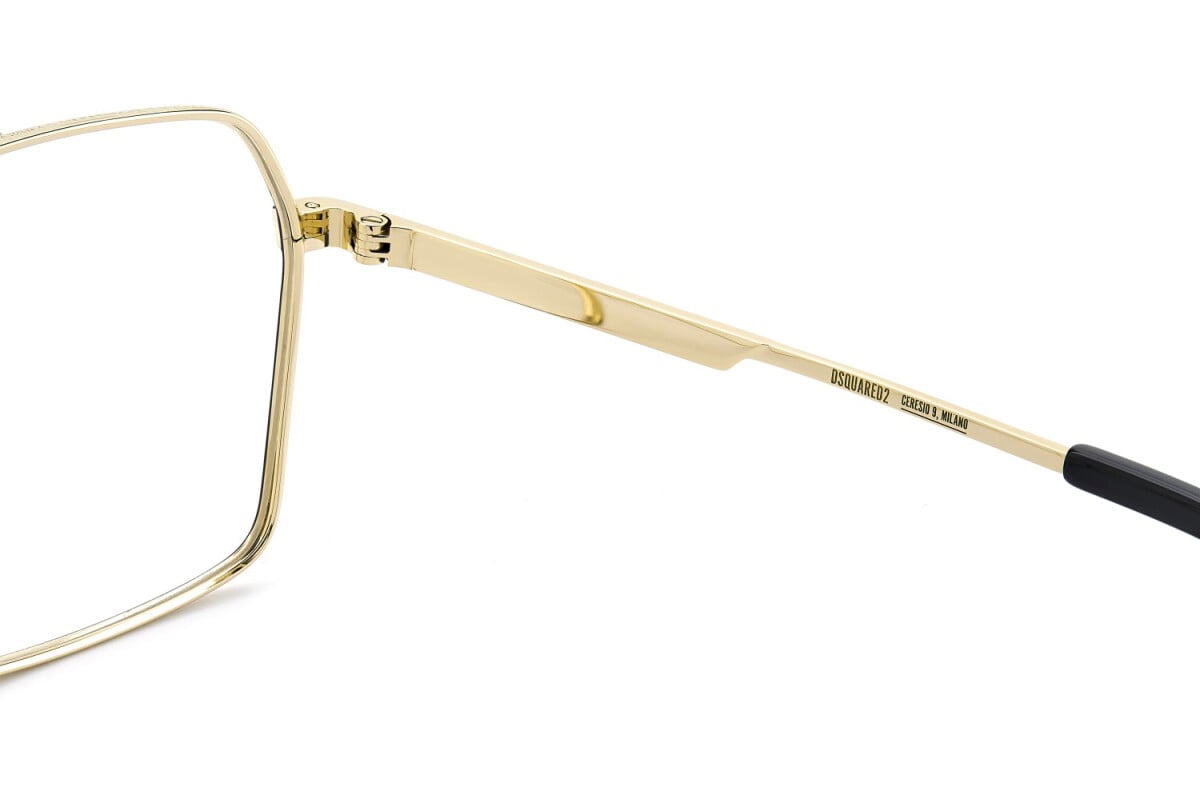 DSQUARED2 - 0NZ ORO OPACO NERO | OCCHIALE DA VISTA UOMO - D2 0157 CALIBRO 60