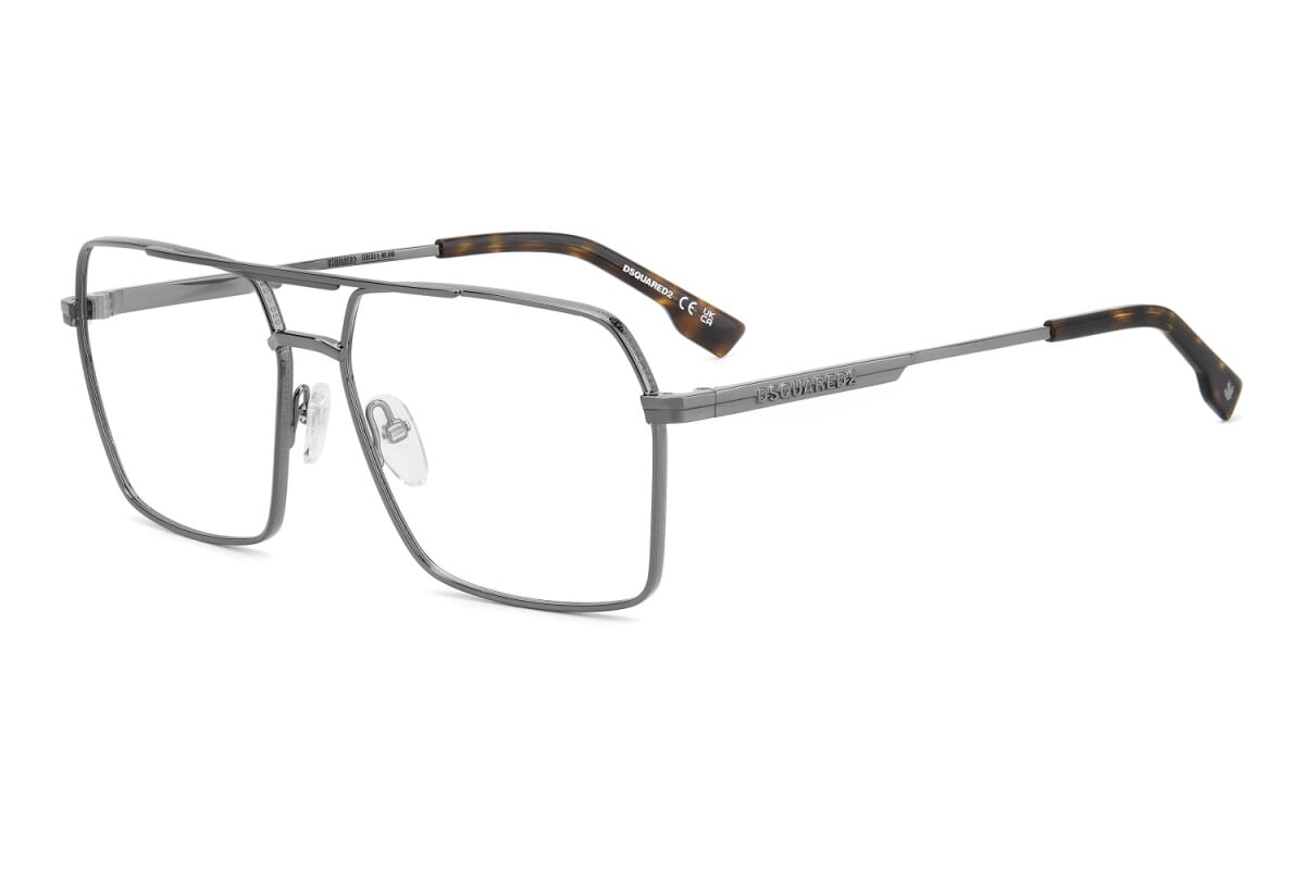 DSQUARED2 - KJ1 RUTENIO SCURO | OCCHIALE DA VISTA UOMO - D2 0157 CALIBRO 60