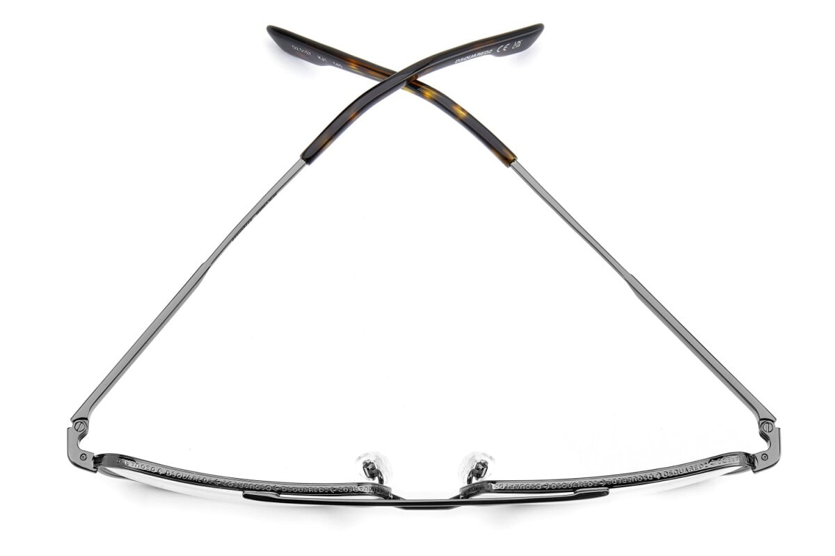 DSQUARED2 - KJ1 RUTENIO SCURO | OCCHIALE DA VISTA UOMO - D2 0157 CALIBRO 60