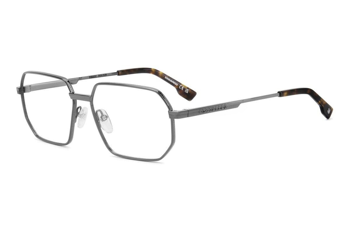 DSQUARED2 - KJ1 RUTENIO SCURO | OCCHIALE DA VISTA UOMO - D2 0158 CALIBRO 56