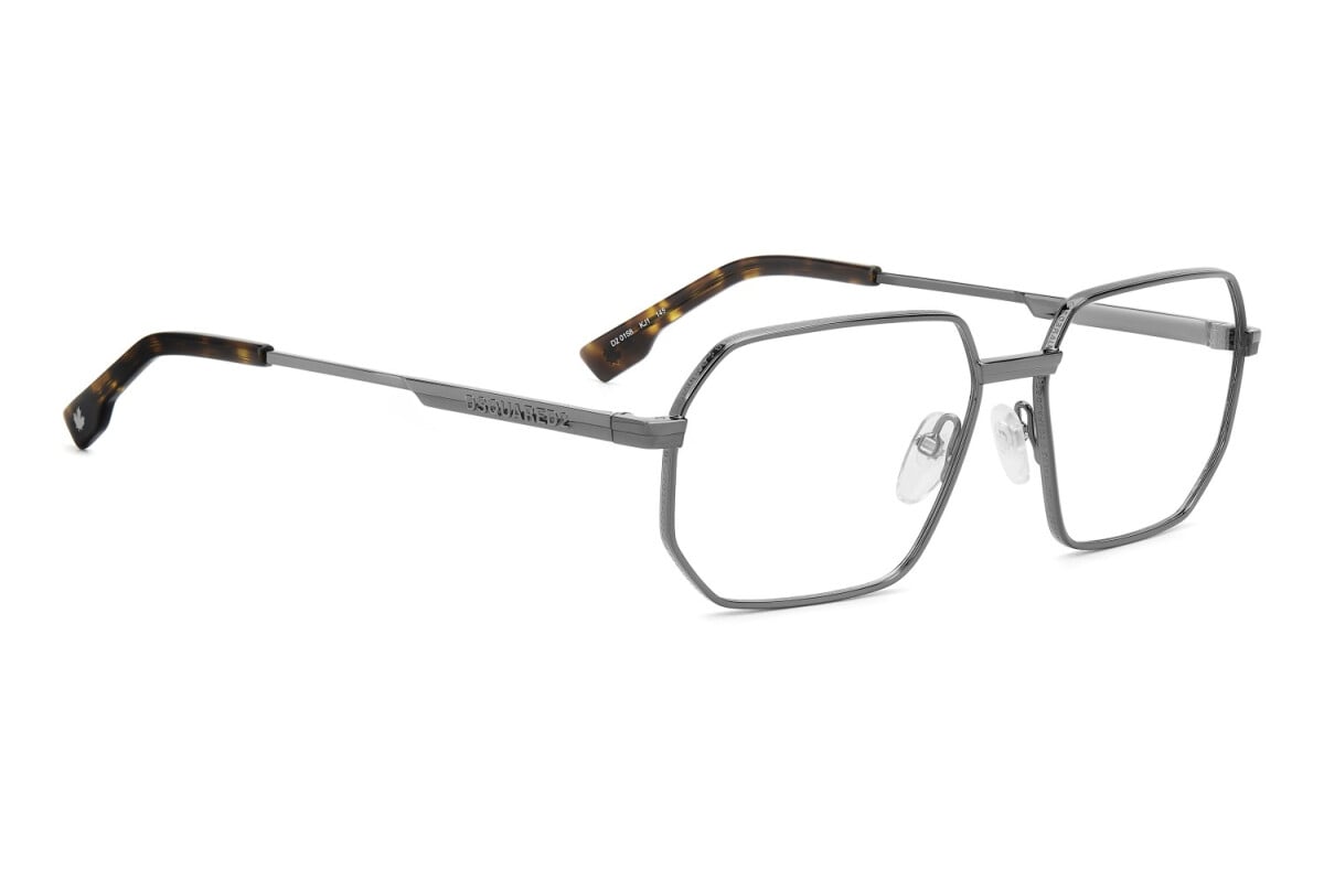 DSQUARED2 - KJ1 RUTENIO SCURO | OCCHIALE DA VISTA UOMO - D2 0158 CALIBRO 56