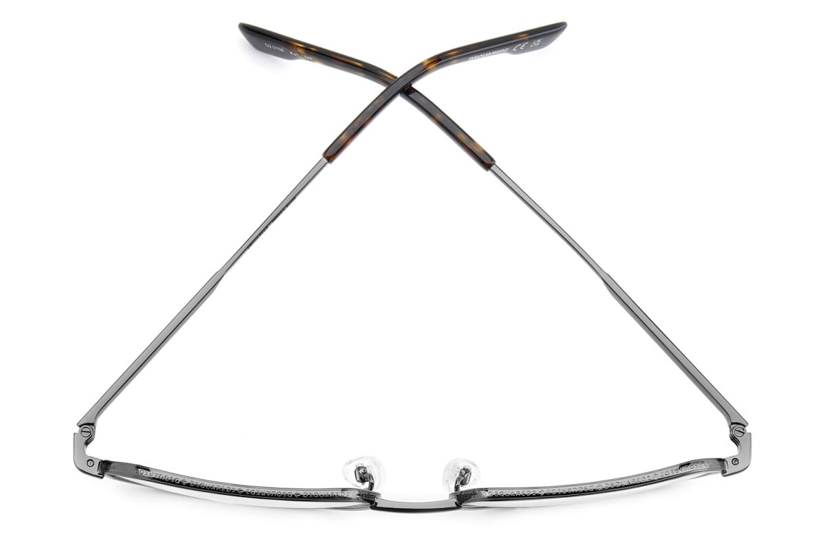 DSQUARED2 - KJ1 RUTENIO SCURO | OCCHIALE DA VISTA UOMO - D2 0158 CALIBRO 56