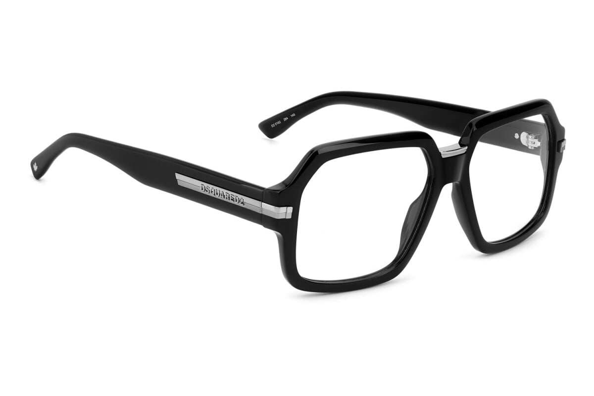 DSQUARED2 - 284 RUTENIO NERO | OCCHIALE DA VISTA UOMO - D2 0162 CALIBRO 56