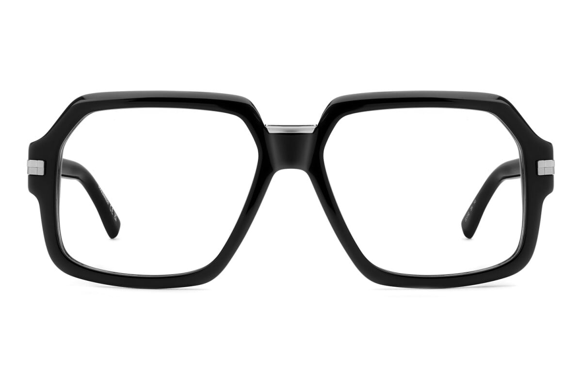 DSQUARED2 - 284 RUTENIO NERO | OCCHIALE DA VISTA UOMO - D2 0162 CALIBRO 56