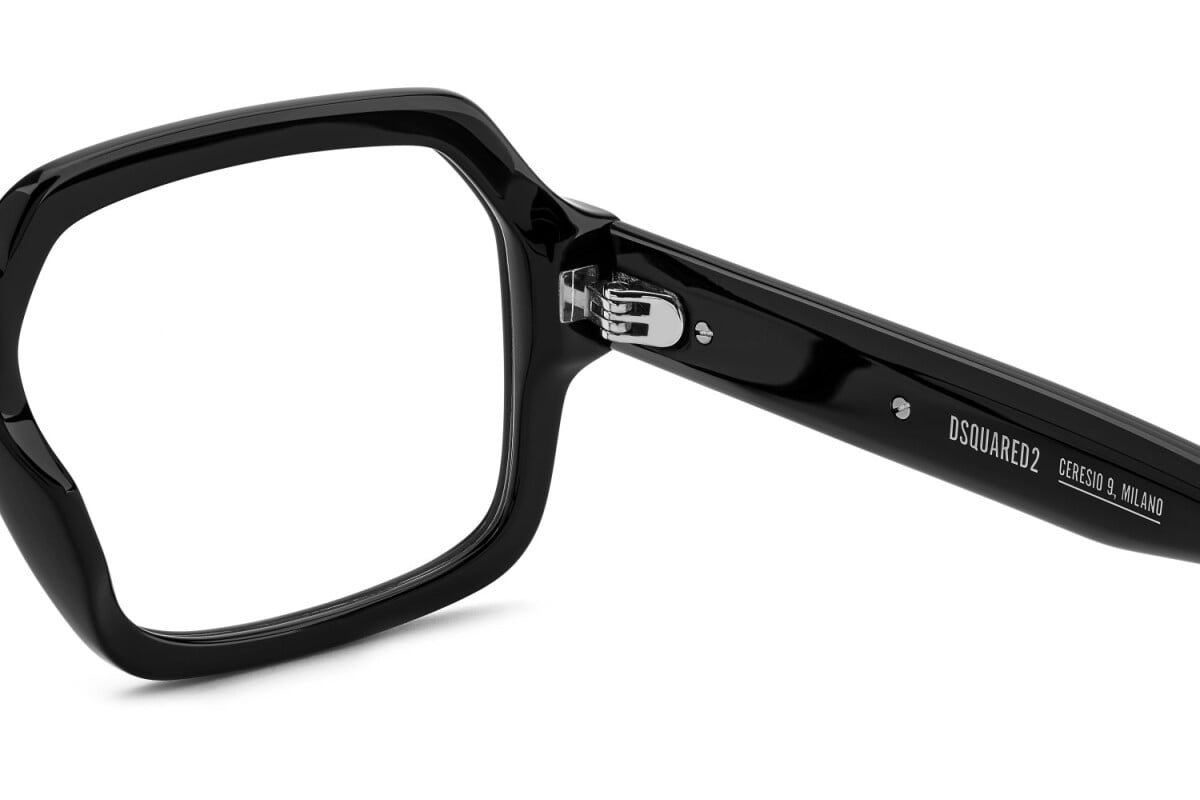 DSQUARED2 - 284 RUTENIO NERO | OCCHIALE DA VISTA UOMO - D2 0162 CALIBRO 56