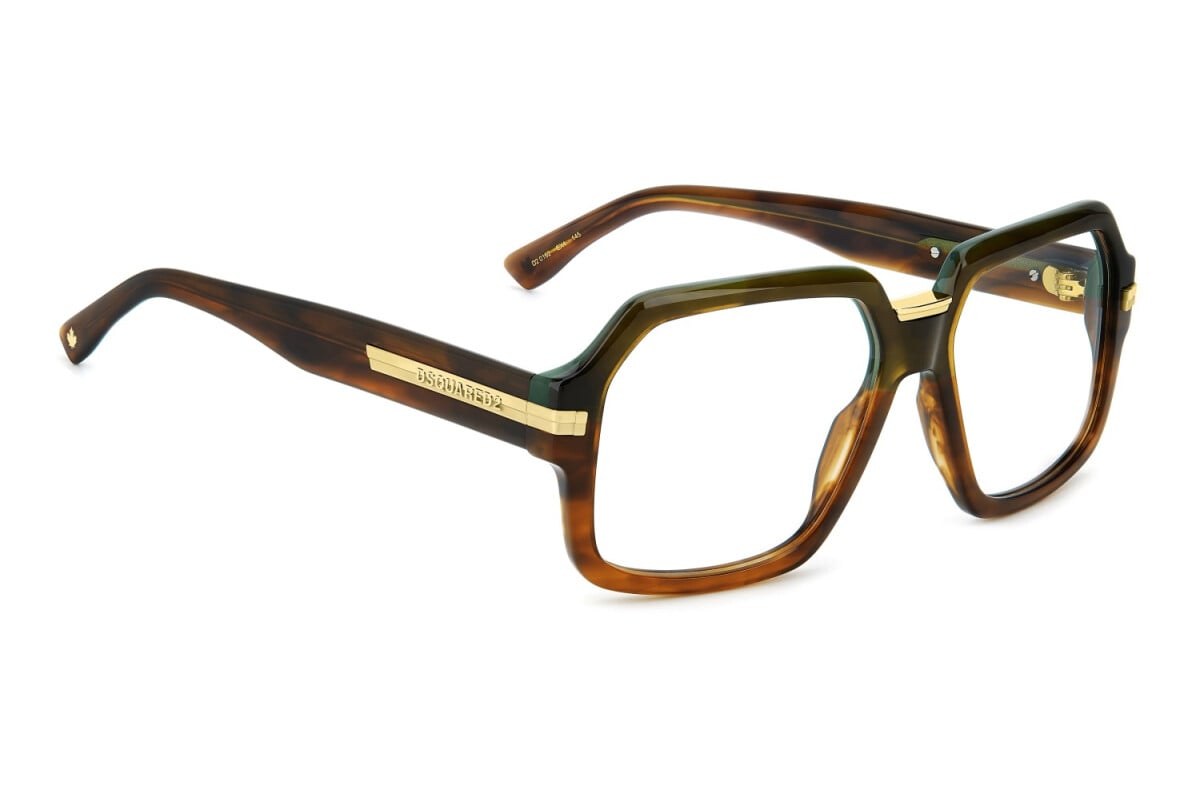 DSQUARED2 - EX4 CORNO MARRONE | OCCHIALE DA VISTA UOMO - D2 0162 CALIBRO 56