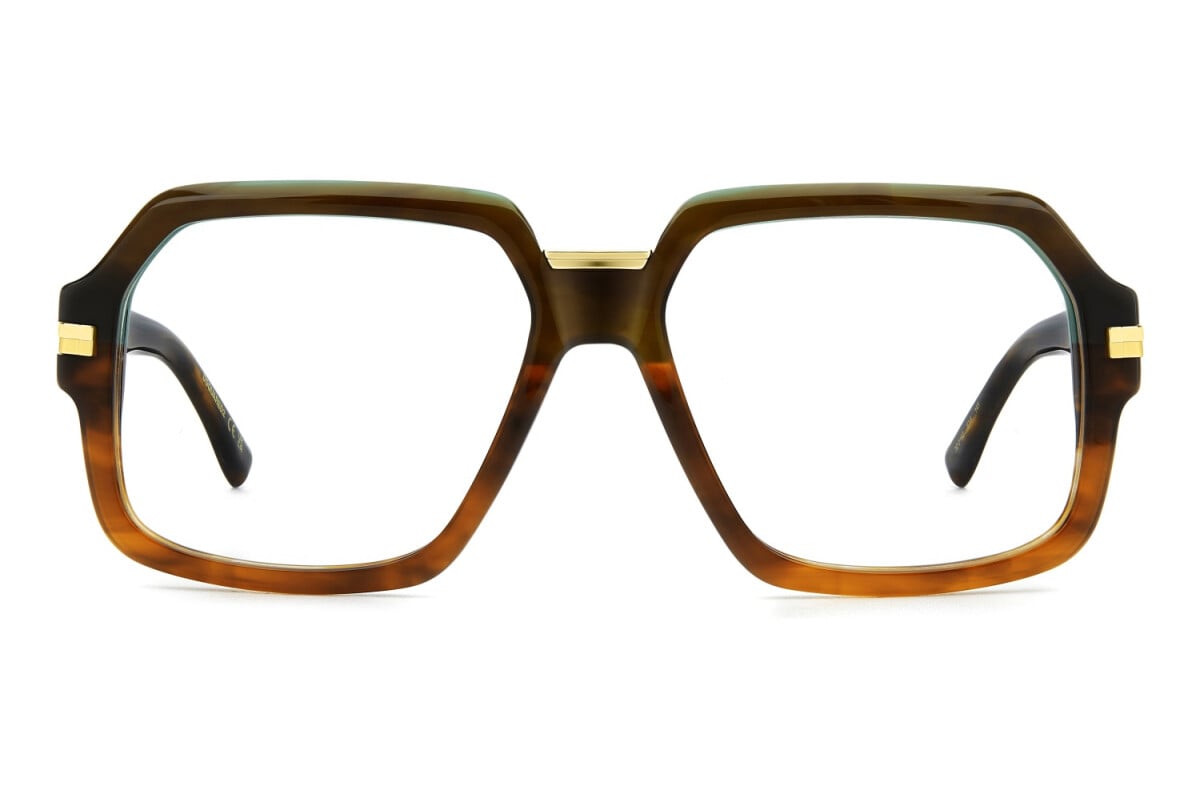 DSQUARED2 - EX4 CORNO MARRONE | OCCHIALE DA VISTA UOMO - D2 0162 CALIBRO 56