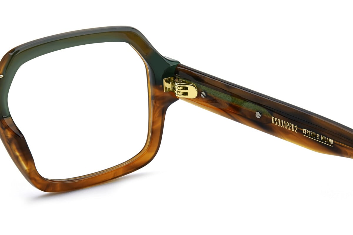 DSQUARED2 - EX4 CORNO MARRONE | OCCHIALE DA VISTA UOMO - D2 0162 CALIBRO 56